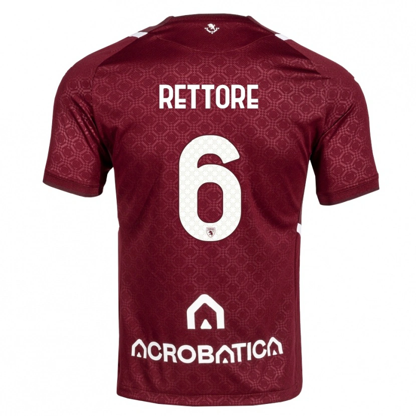 Danxen Kid Mirko Rettore #6 Burgundy White Home Jersey 2026/27 T-Shirt