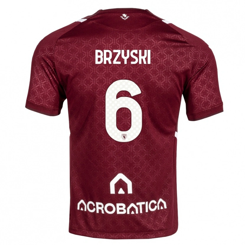 Danxen Kid Igor Brzyski #6 Burgundy White Home Jersey 2026/27 T-Shirt