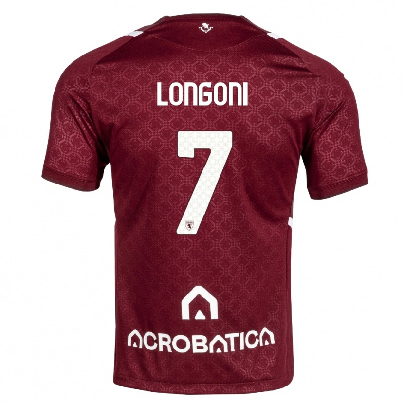 Danxen Kid Marco Longoni #7 Burgundy White Home Jersey 2026/27 T-Shirt