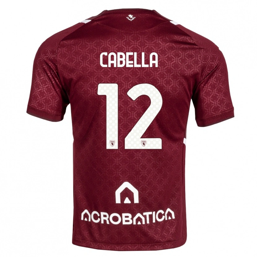 Danxen Kid Matteo Cabella #12 Burgundy White Home Jersey 2026/27 T-Shirt