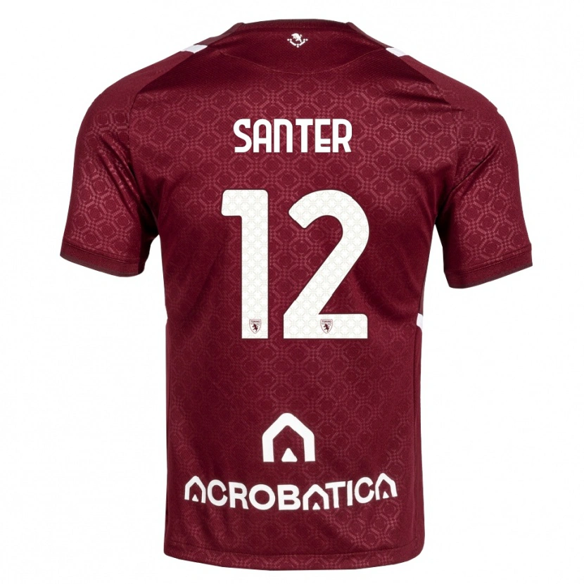 Danxen Kid Leonardo Santer #12 Burgundy White Home Jersey 2026/27 T-Shirt