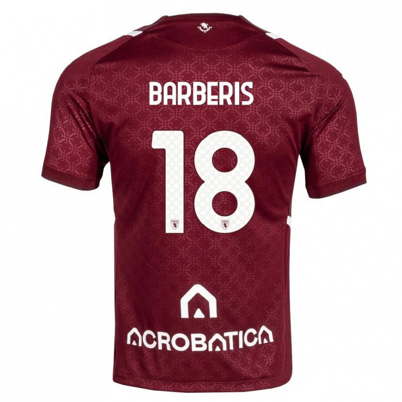 Danxen Kid Laura Barberis #18 Burgundy White Home Jersey 2026/27 T-Shirt