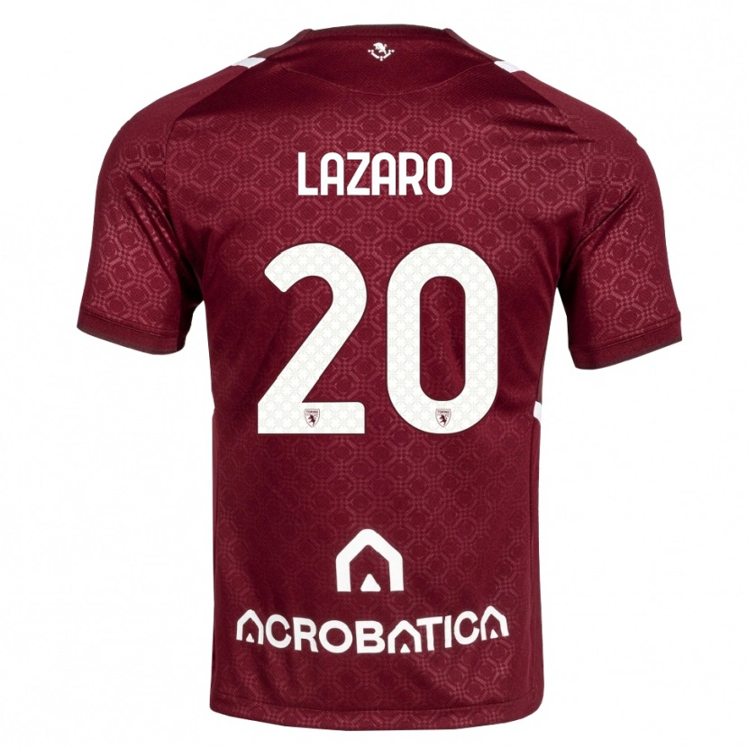 Danxen Kid Valentino Lazaro #20 Burgundy White Home Jersey 2026/27 T-Shirt