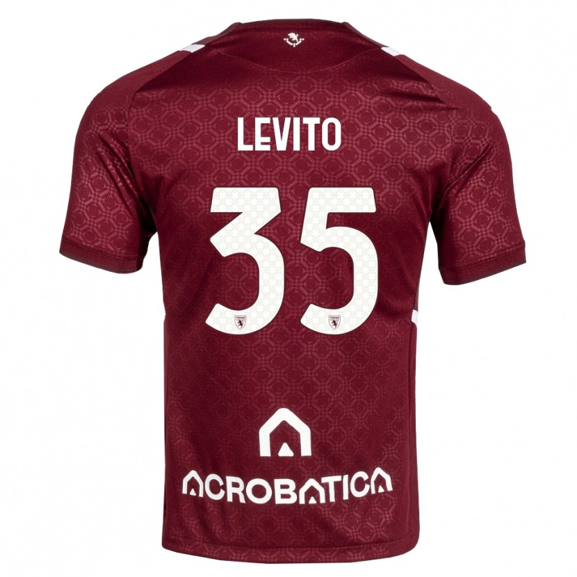 Danxen Kid Isabeau Levito #35 Burgundy White Home Jersey 2026/27 T-Shirt