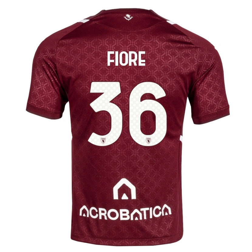 Danxen Kid Jean Fiore #36 Burgundy White Home Jersey 2026/27 T-Shirt