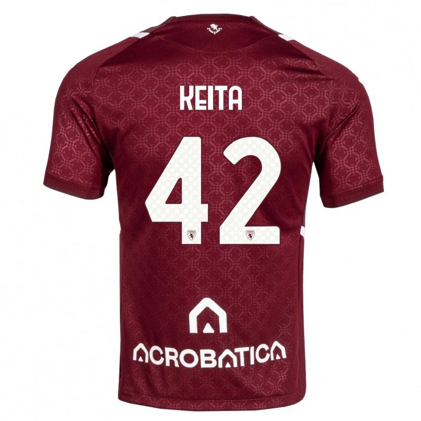 Danxen Kid Karamoko Keita #42 Burgundy White Home Jersey 2026/27 T-Shirt