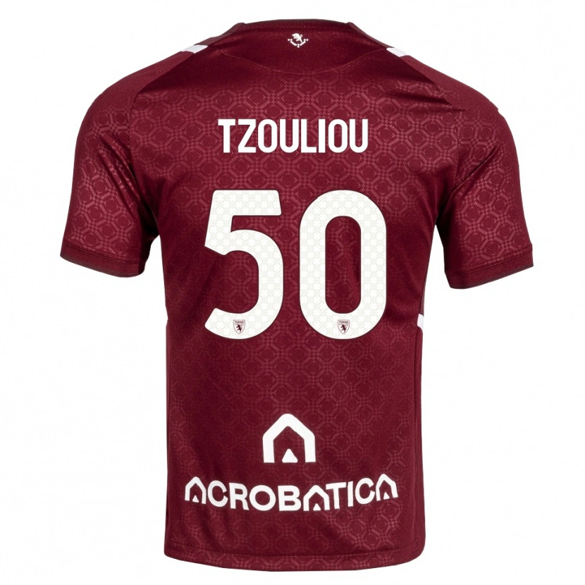 Danxen Kid Dimitrianos Tzouliou #50 Burgundy White Home Jersey 2026/27 T-Shirt