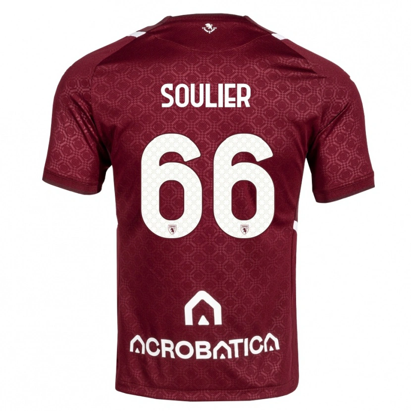 Danxen Kid Evan Soulier #66 Burgundy White Home Jersey 2026/27 T-Shirt