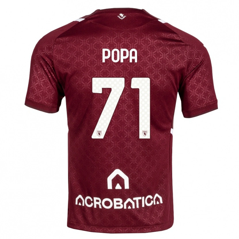 Danxen Kid Mihai Popa #71 Burgundy White Home Jersey 2026/27 T-Shirt