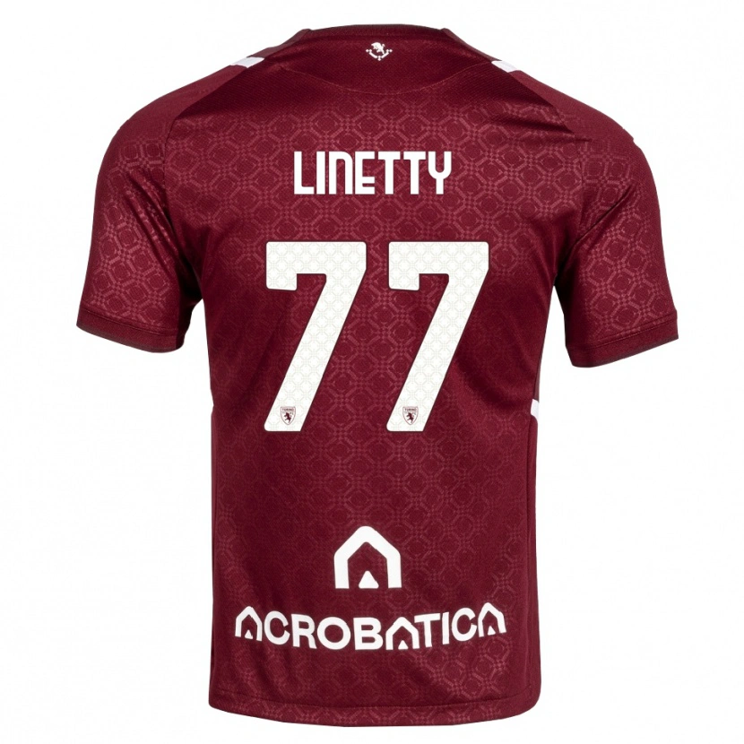 Danxen Kid Karol Linetty #77 Burgundy White Home Jersey 2026/27 T-Shirt