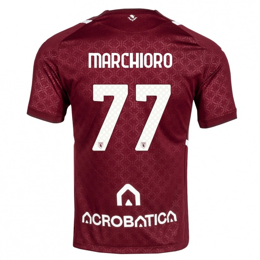 Danxen Kid Raffaele Marchioro #77 Burgundy White Home Jersey 2026/27 T-Shirt