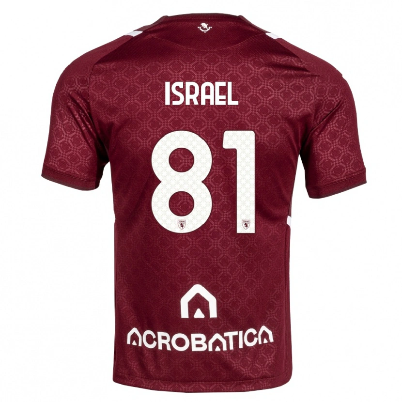 Danxen Kid Franco Israel #81 Burgundy White Home Jersey 2026/27 T-Shirt