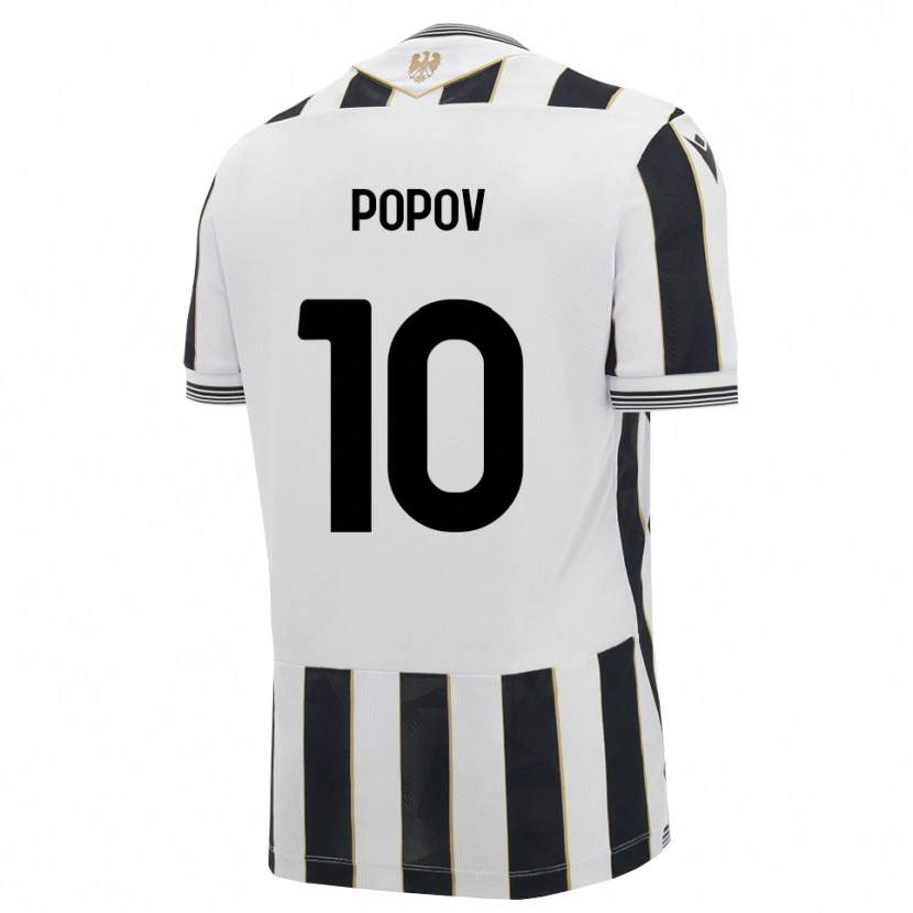 Danxen Kid Nikolay Popov #10 Black White Pink Home Jersey 2026/27 T-Shirt