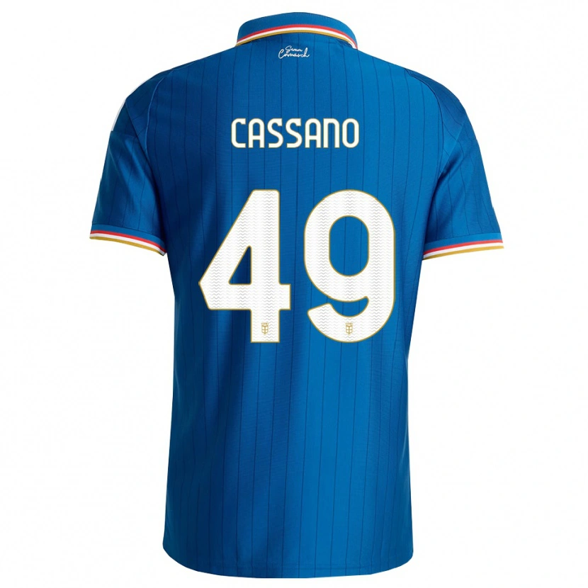 Danxen Kid Riccardo Cassano #49 Blue White Red Home Jersey 2026/27 T-Shirt