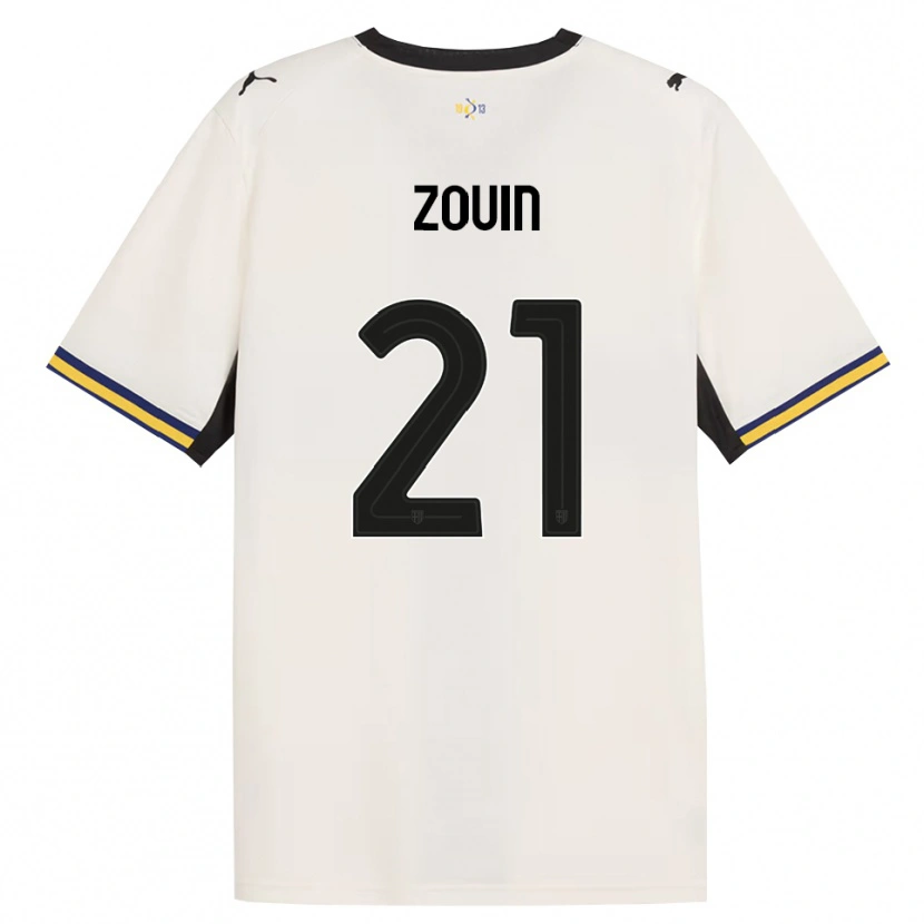 Danxen Kid Aymen Zouin #21 Off-White Black Yellow Home Jersey 2026/27 T-Shirt