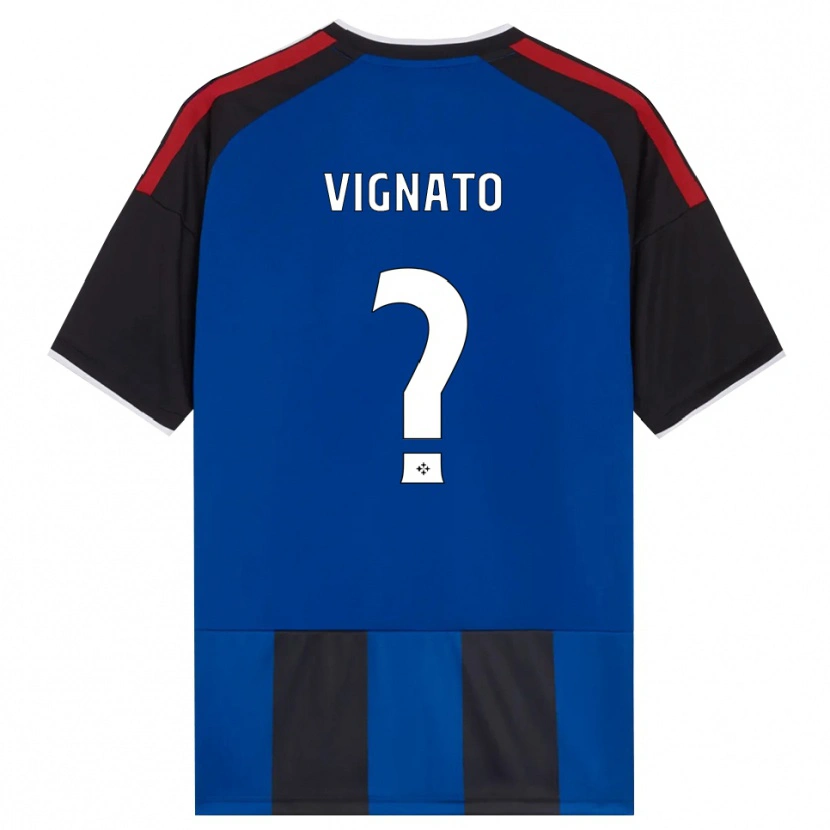 Danxen Kid Emanuel Vignato #0 Black Red White Blue Home Jersey 2026/27 T-Shirt