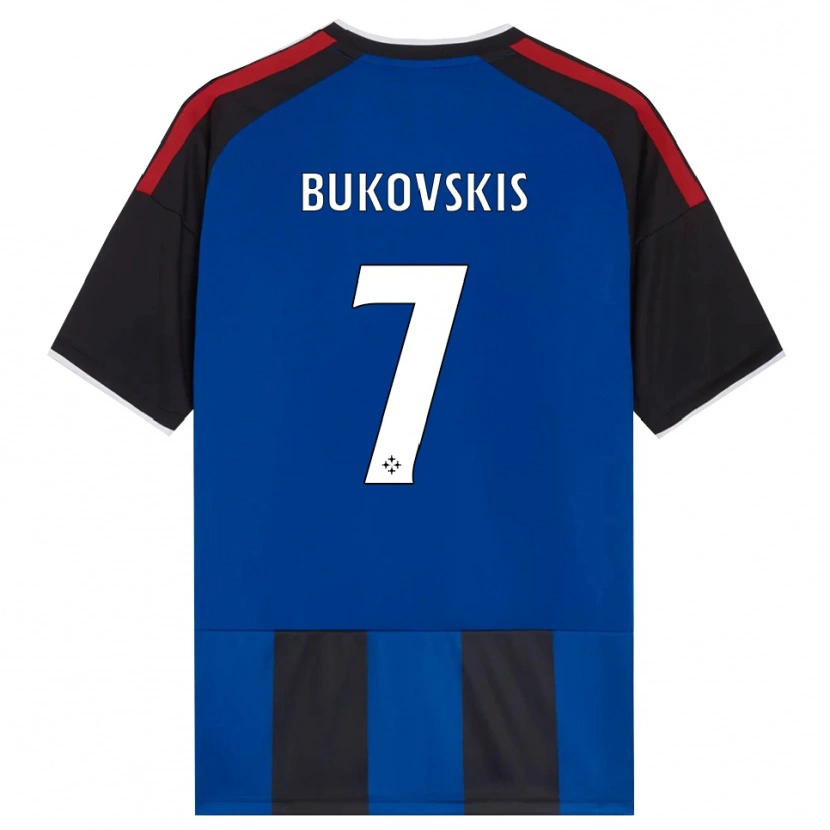 Danxen Kid Aleksejs Bukovskis #7 Black Red White Blue Home Jersey 2026/27 T-Shirt