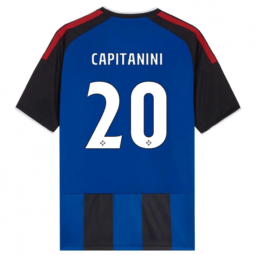 Danxen Kid Diego Capitanini #20 Black Red White Blue Home Jersey 2026/27 T-Shirt