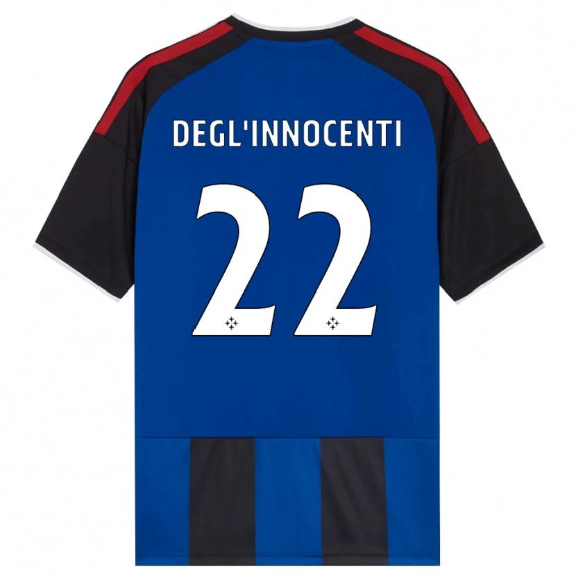 Danxen Kid Luca Degl'innocenti #22 Black Red White Blue Home Jersey 2026/27 T-Shirt