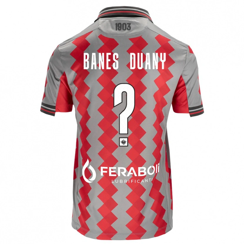 Danxen Kid Alessandro Banes Duany #0 Grey Red White Home Jersey 2026/27 T-Shirt