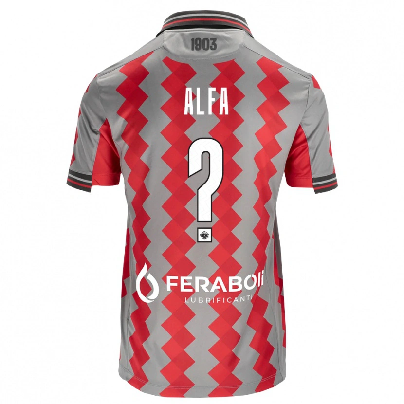Danxen Kid Karim Alfa #0 Grey Red White Home Jersey 2026/27 T-Shirt