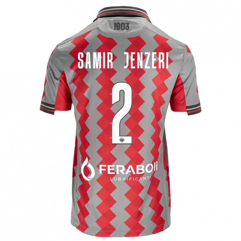 Danxen Kid Gabriele Samir Jenzeri #2 Grey Red White Home Jersey 2026/27 T-Shirt
