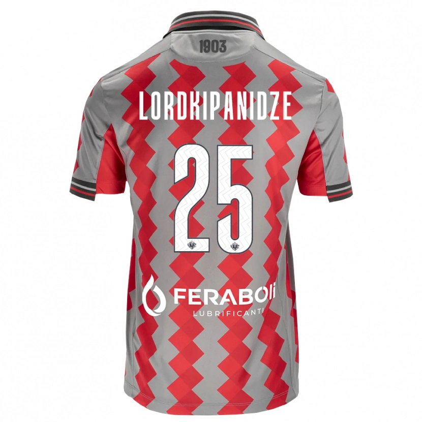 Danxen Kid Dachi Lordkipanidze #25 Grey Red White Home Jersey 2026/27 T-Shirt