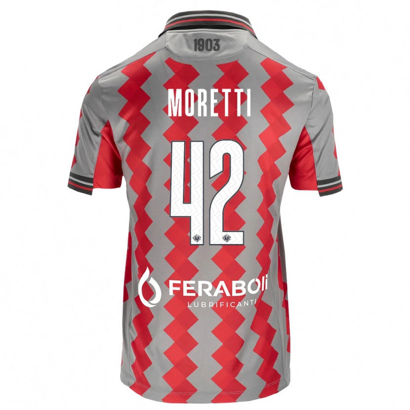 Danxen Kid Lorenzo Moretti #42 Grey Red White Home Jersey 2026/27 T-Shirt