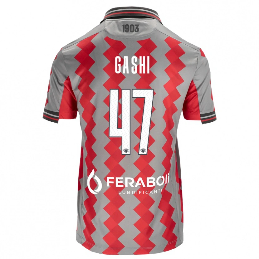 Danxen Kid Eduart Gashi #47 Grey Red White Home Jersey 2026/27 T-Shirt