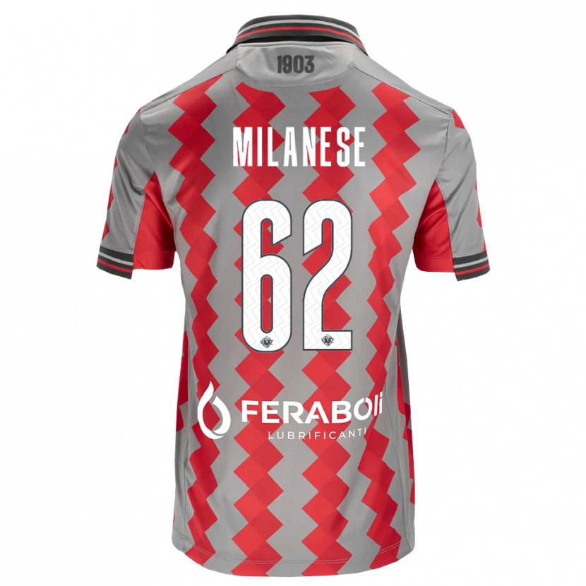 Danxen Kid Tommaso Milanese #62 Grey Red White Home Jersey 2026/27 T-Shirt