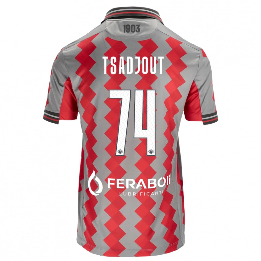 Danxen Kid Frank Tsadjout #74 Grey Red White Home Jersey 2026/27 T-Shirt
