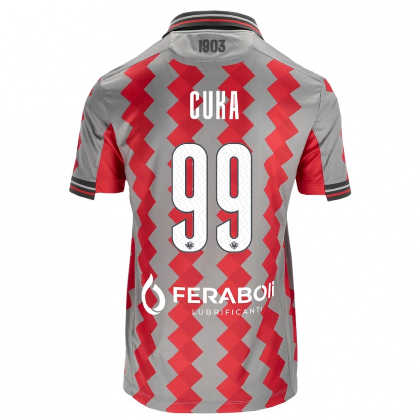 Danxen Kid Samuel Cuka #99 Grey Red White Home Jersey 2026/27 T-Shirt