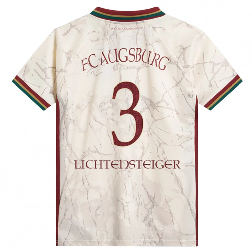 Danxen Kid David Lichtensteiger #3 Green Rice White Burgundy Home Jersey 2026/27 T-Shirt