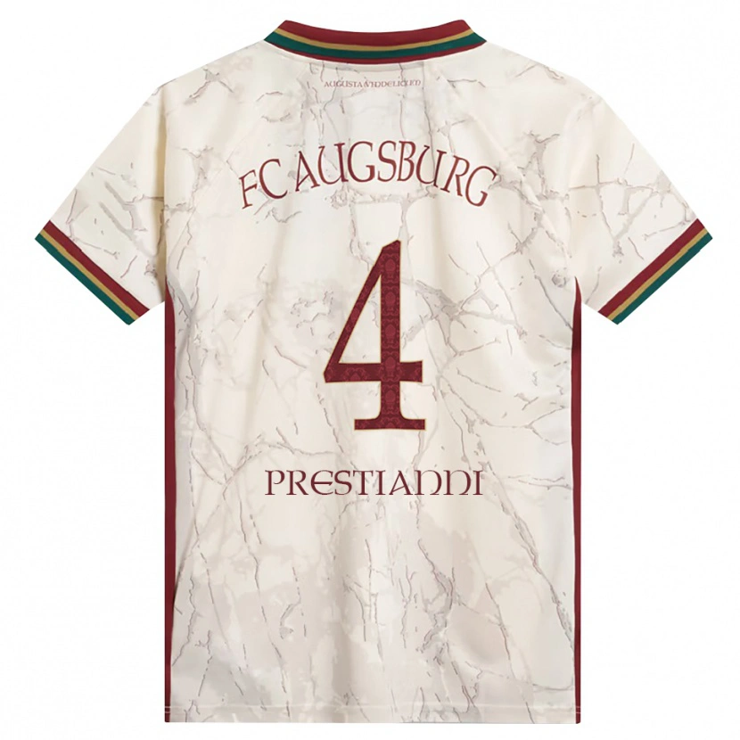 Danxen Kid Luis Prestianni #4 Green Rice White Burgundy Home Jersey 2026/27 T-Shirt