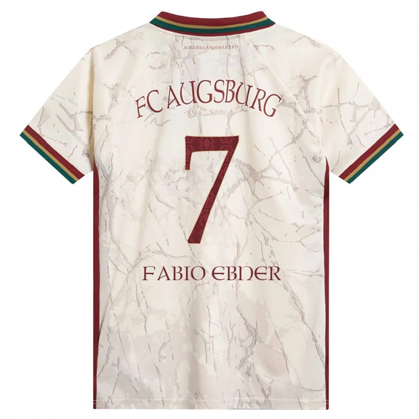Danxen Kid Fabio Ebner #7 Green Rice White Burgundy Home Jersey 2026/27 T-Shirt