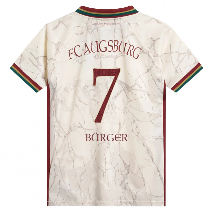 Danxen Kid Anja Bürger #7 Green Rice White Burgundy Home Jersey 2026/27 T-Shirt