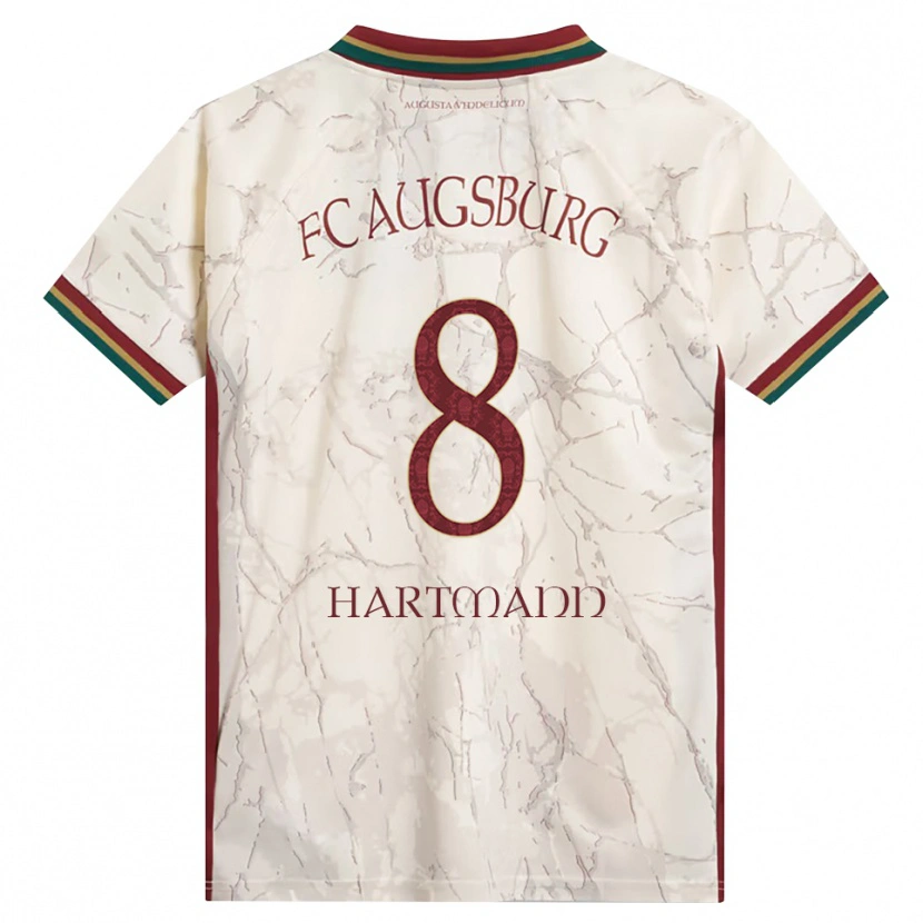 Danxen Kid Mika Hartmann #8 Green Rice White Burgundy Home Jersey 2026/27 T-Shirt