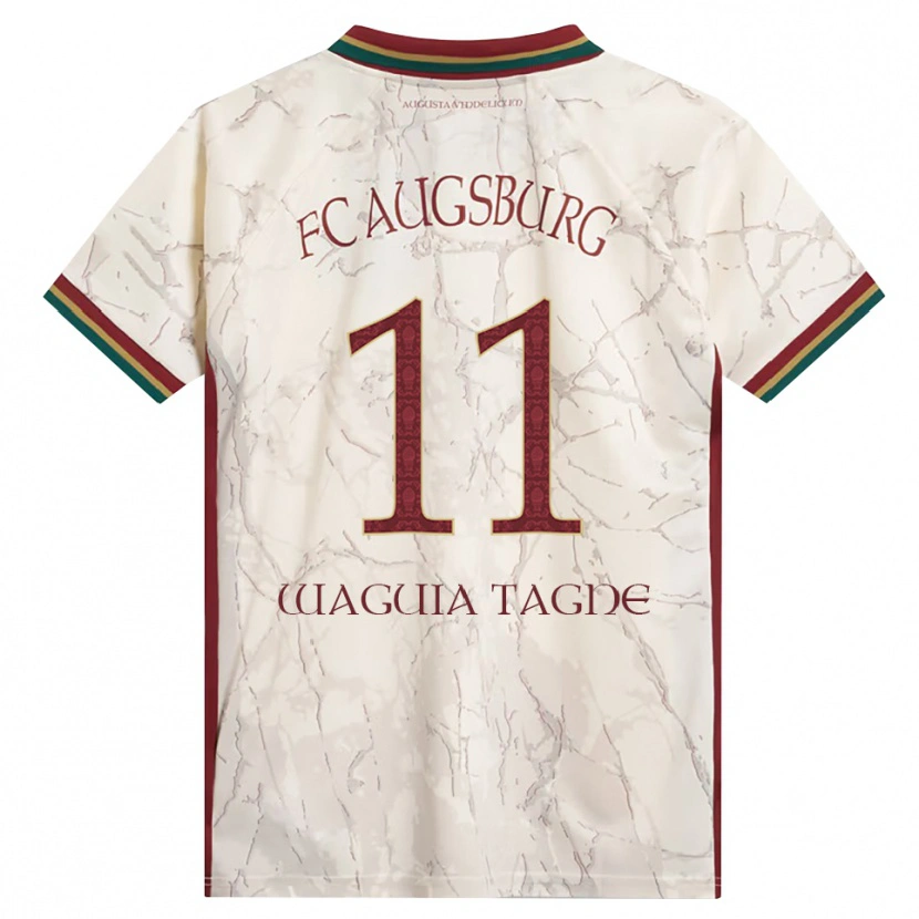 Danxen Kid Evan Waguia Tagne #11 Green Rice White Burgundy Home Jersey 2026/27 T-Shirt
