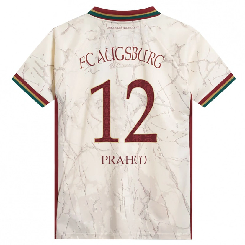 Danxen Kid Djego Prahm #12 Green Rice White Burgundy Home Jersey 2026/27 T-Shirt