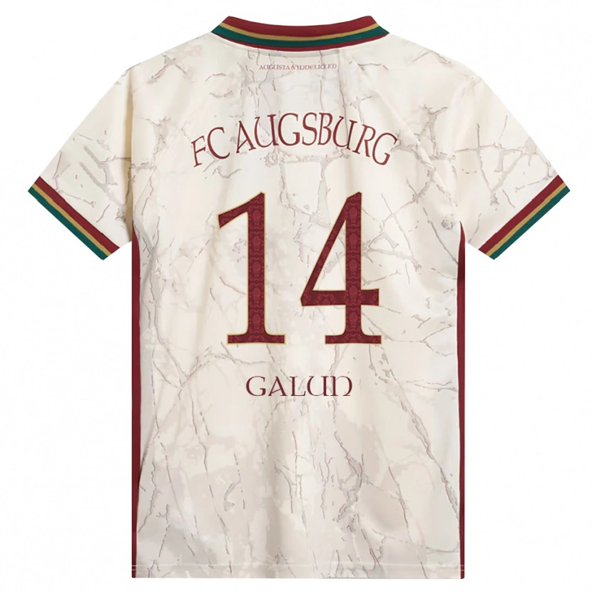Danxen Kid Damian Galun #14 Green Rice White Burgundy Home Jersey 2026/27 T-Shirt