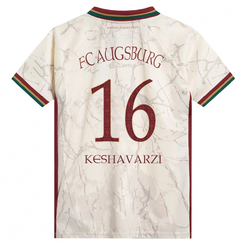 Danxen Kid Nicolas Keshavarzi #16 Green Rice White Burgundy Home Jersey 2026/27 T-Shirt
