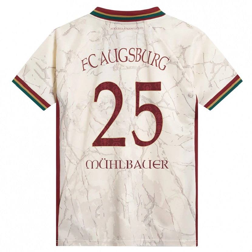 Danxen Kid Simon Mühlbauer #25 Green Rice White Burgundy Home Jersey 2026/27 T-Shirt