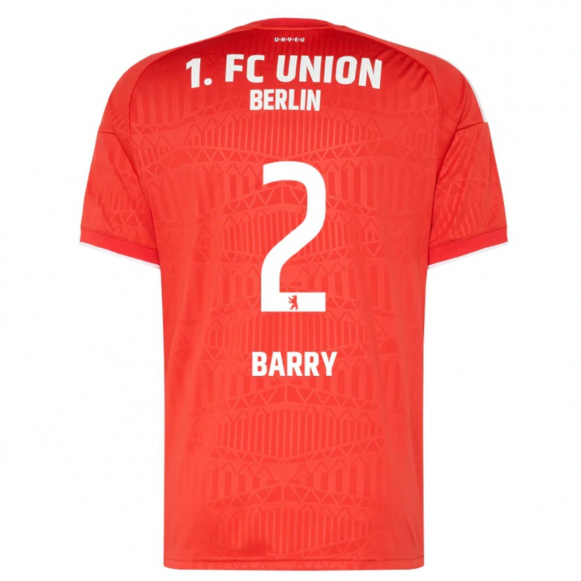 Danxen Kid Sadou Barry #2 Red White Home Jersey 2026/27 T-Shirt