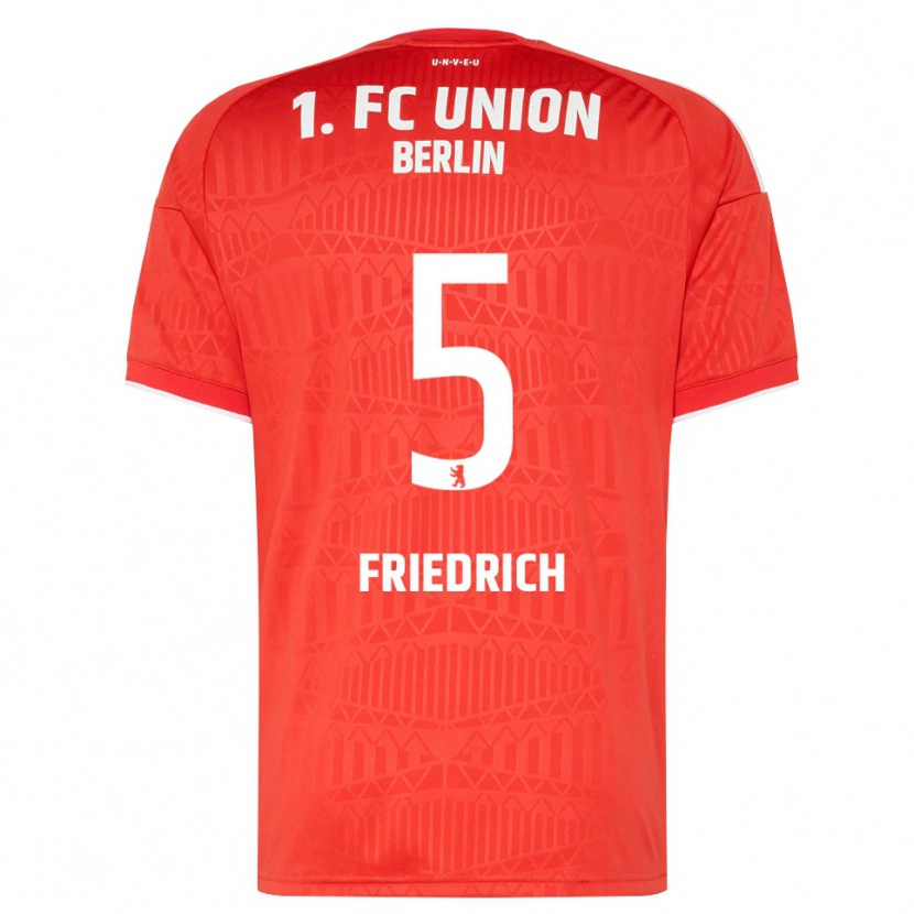 Danxen Kid Marvin Friedrich #5 Red White Home Jersey 2026/27 T-Shirt