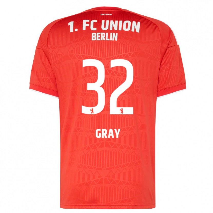 Danxen Kid Mekhi Gray #32 Red White Home Jersey 2026/27 T-Shirt