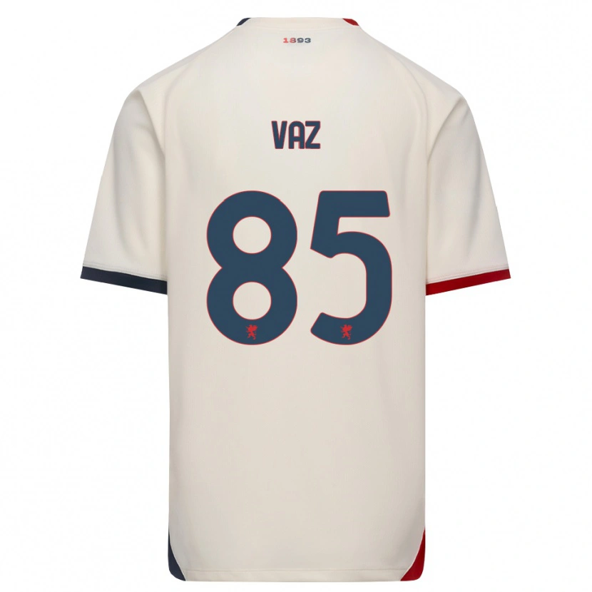 Danxen Kid Marcelo Vaz #85 Off-White Red Away Jersey 2026/27 T-Shirt