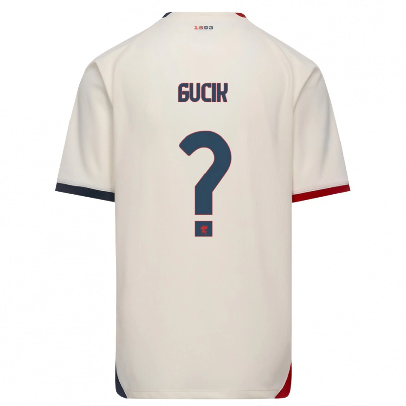 Danxen Kid Nicolas Gucik #0 Off-White Red Away Jersey 2026/27 T-Shirt