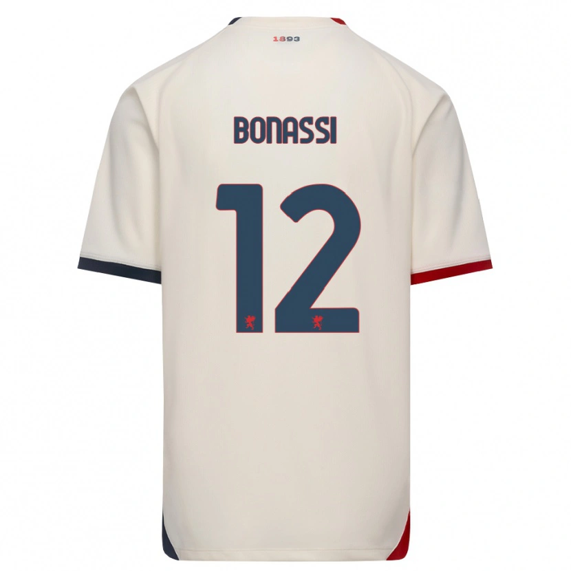 Danxen Kid Lorenzo Bonassi #12 Off-White Red Away Jersey 2026/27 T-Shirt