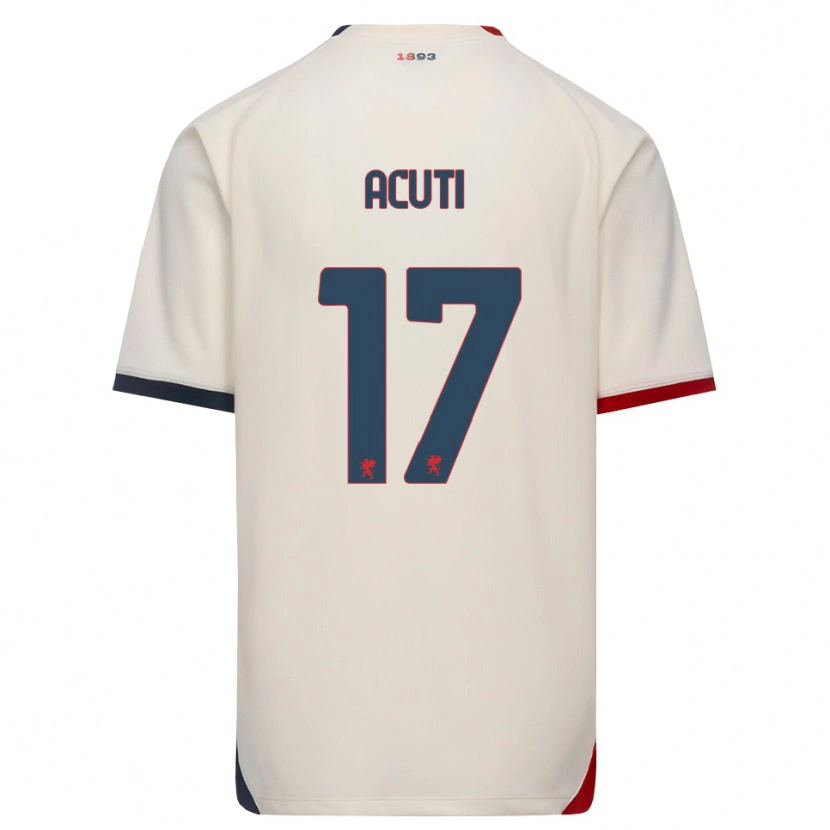 Danxen Kid Arianna Acuti #17 Off-White Red Away Jersey 2026/27 T-Shirt