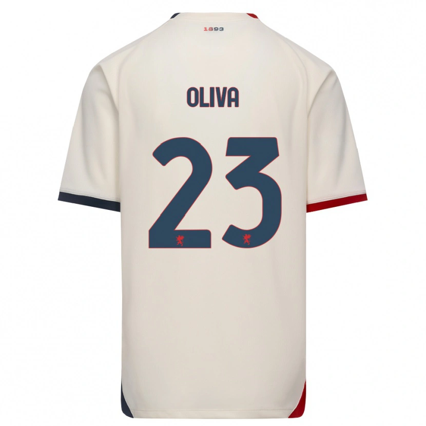 Danxen Kid Eleonora Oliva #23 Off-White Red Away Jersey 2026/27 T-Shirt